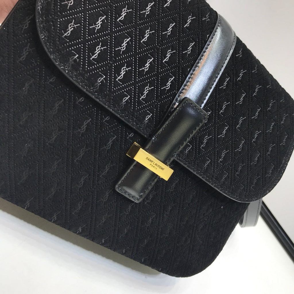 GLAMI Le Monogramme Small Satchel In Monogram Canvas And Smooth Black For Women 9in/23cm YSL
