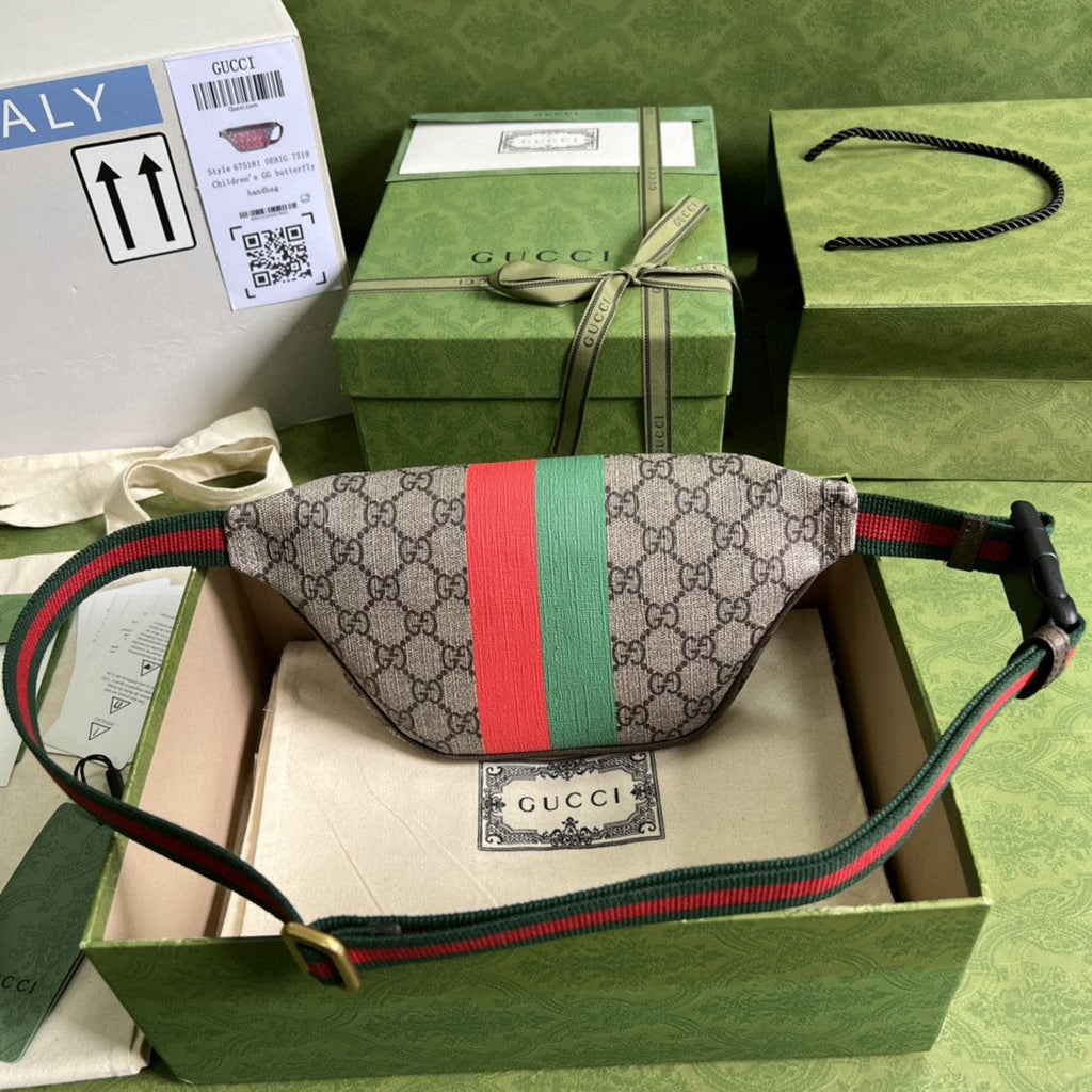 Glami Tiger Glami Belt Bag Beige And Ebony Glami Supreme Canvas For Women And Men  6in/16cm 675181 US7DC 9395