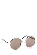 Chanel Antique Gold Round Sunglasses