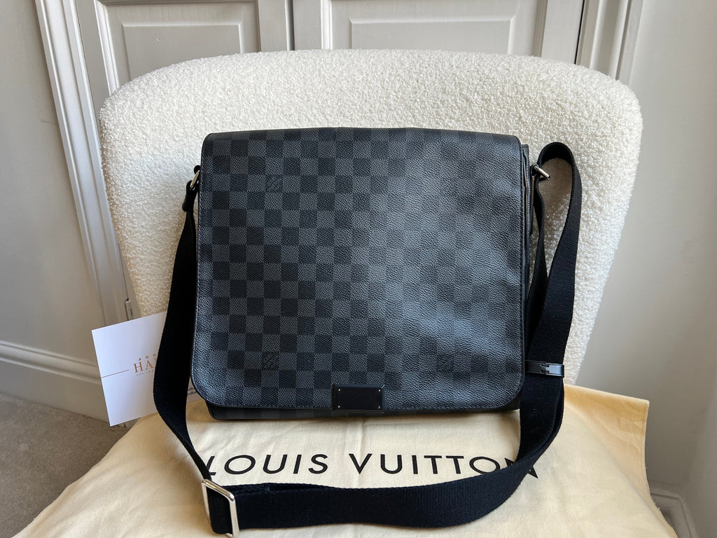 Louis Vuitton PM District Messenger Bag Damier Graphite