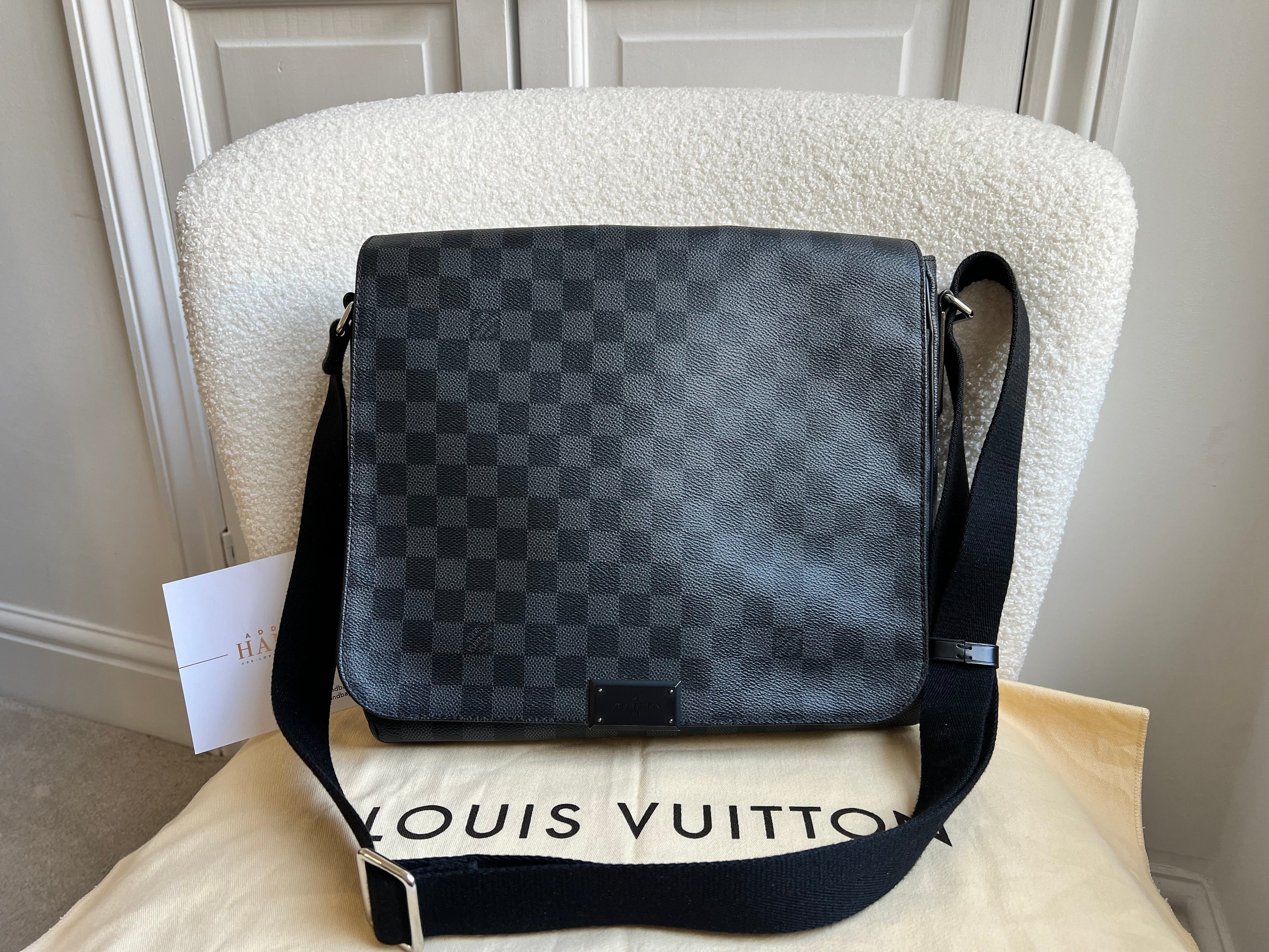 Louis Vuitton PM District Messenger Bag Damier Graphite