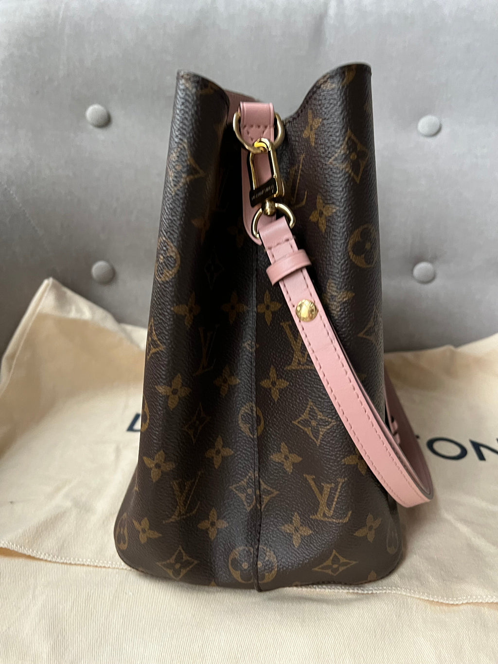 Louis Vuitton Neo Noe Monogram Rose Poudre (RRP £1,560)