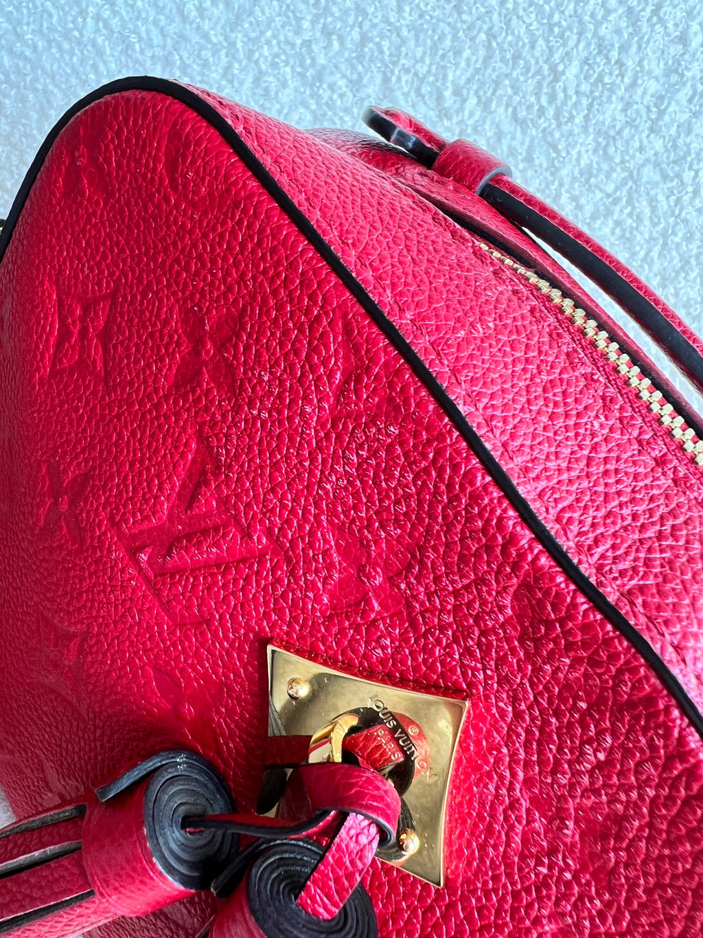 Louis Vuitton Saintonge Red Empreinte (RRP £1520)