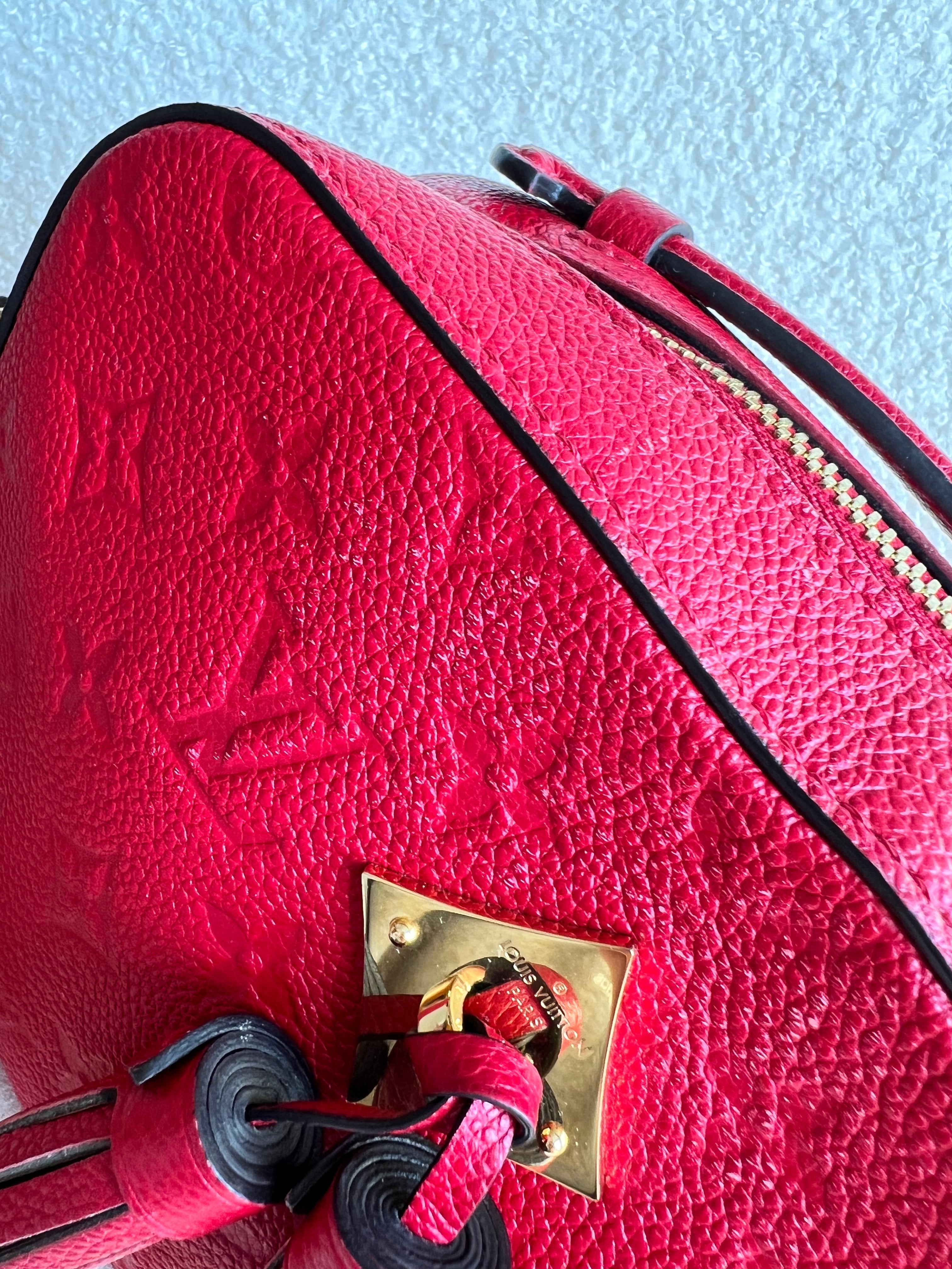 Louis Vuitton Saintonge Red Empreinte (RRP £1520)