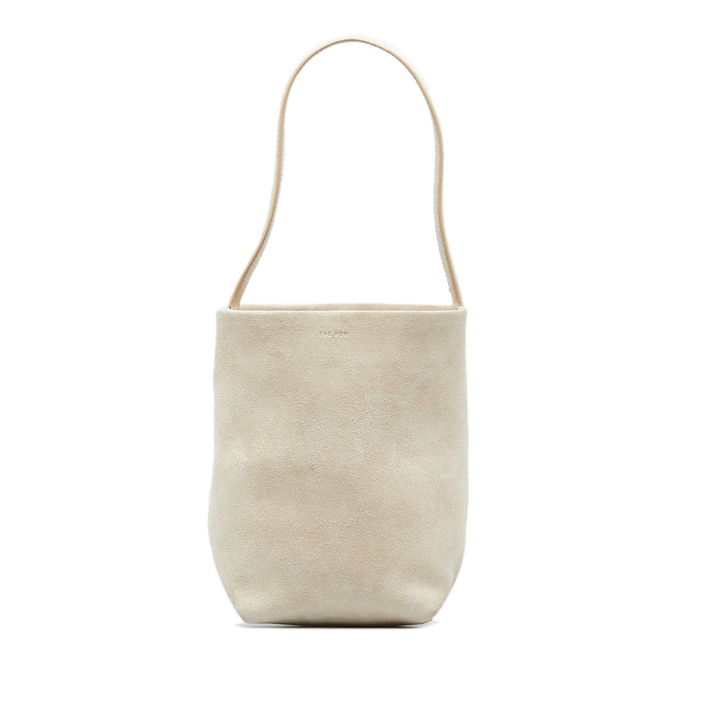 Beige The Row Small N/S Park Suede Tote