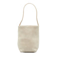 Beige The Row Small N/S Park Suede Tote