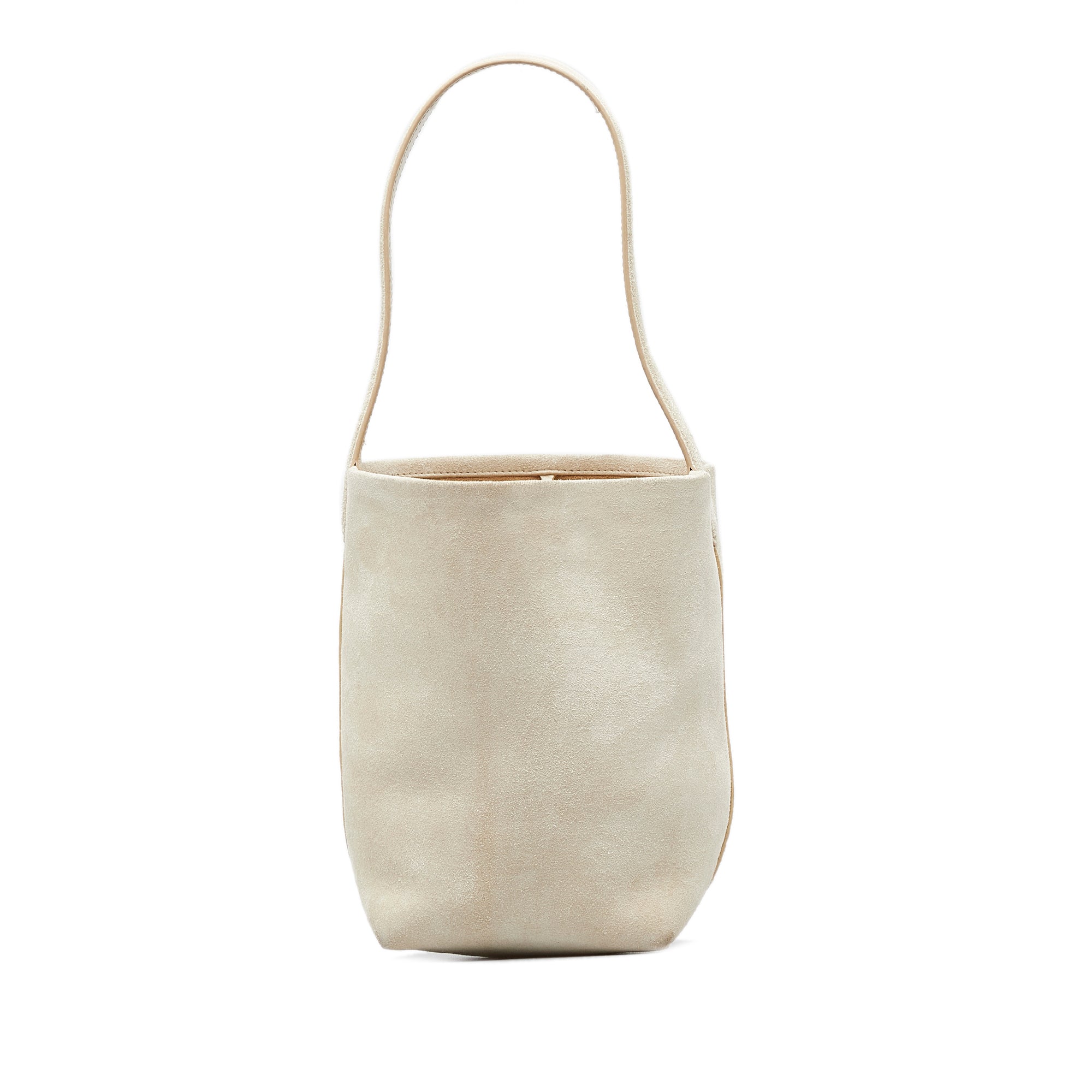 Beige The Row Small N/S Park Suede Tote