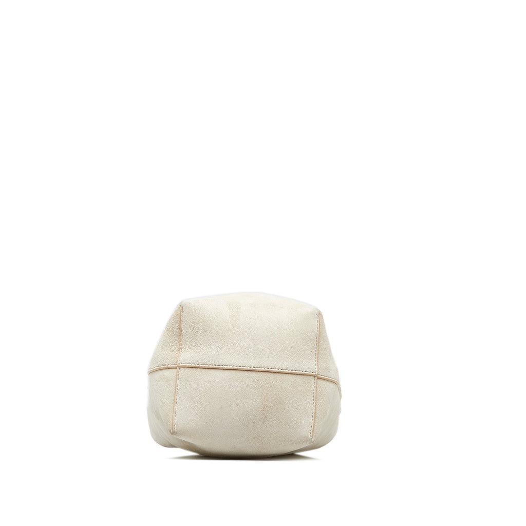 Beige The Row Small N/S Park Suede Tote