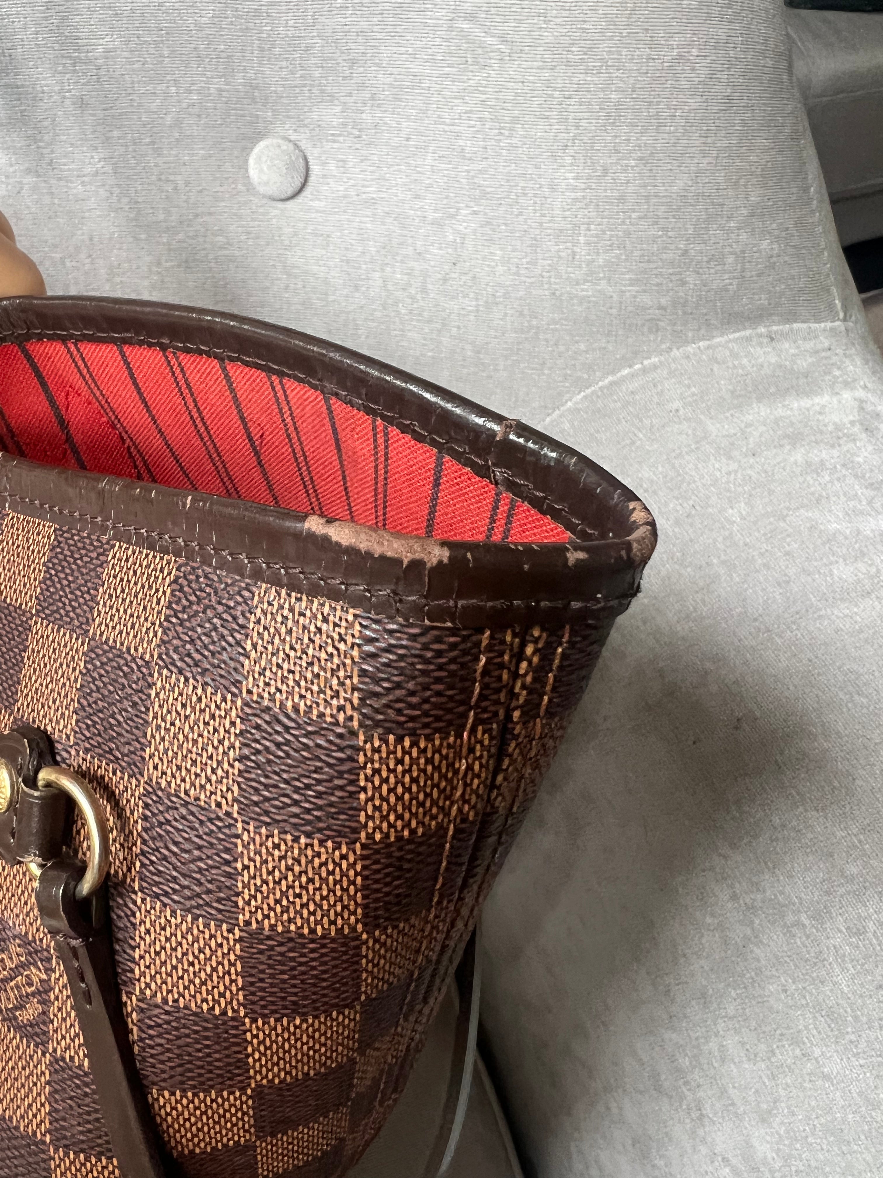 Louis Vuitton Neverfull MM Damier Ebene Cherry Interior (RRP £1,410)