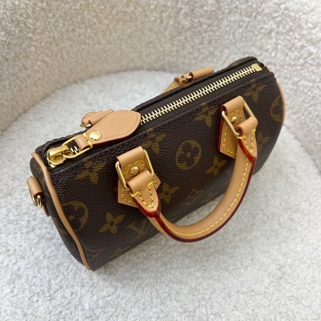 LV Nano Speedy in Monogram Canvas and GHW