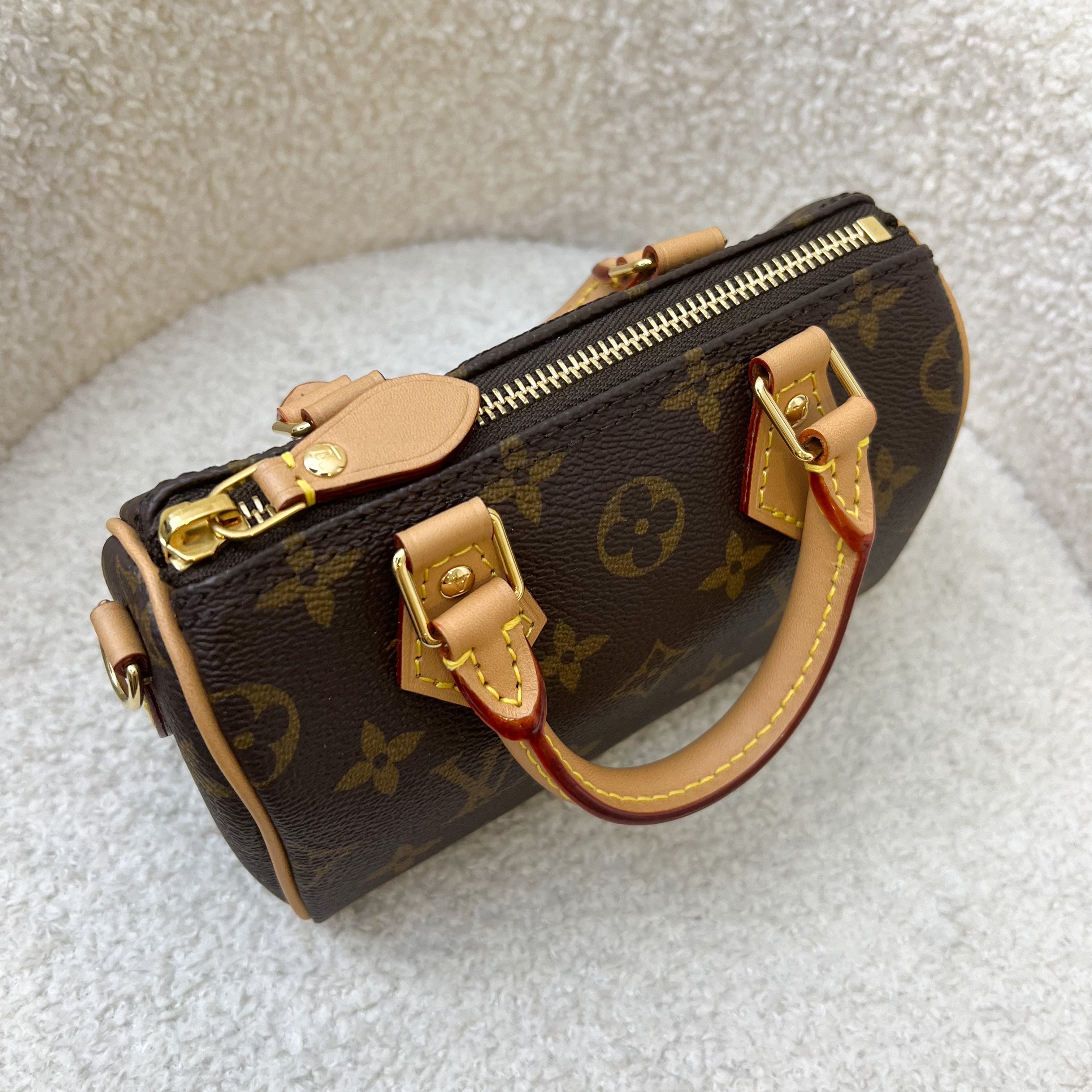 LV Nano Speedy in Monogram Canvas and GHW