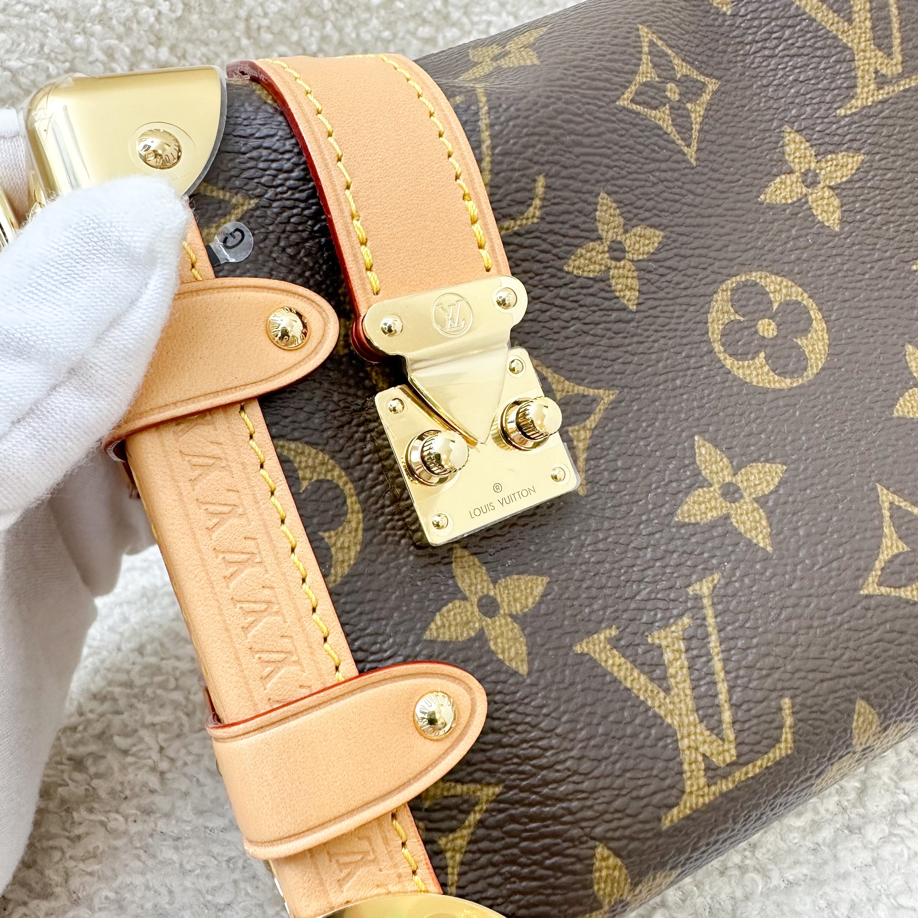 LV Side Trunk PM Bag in Monogram Canvas and GHW