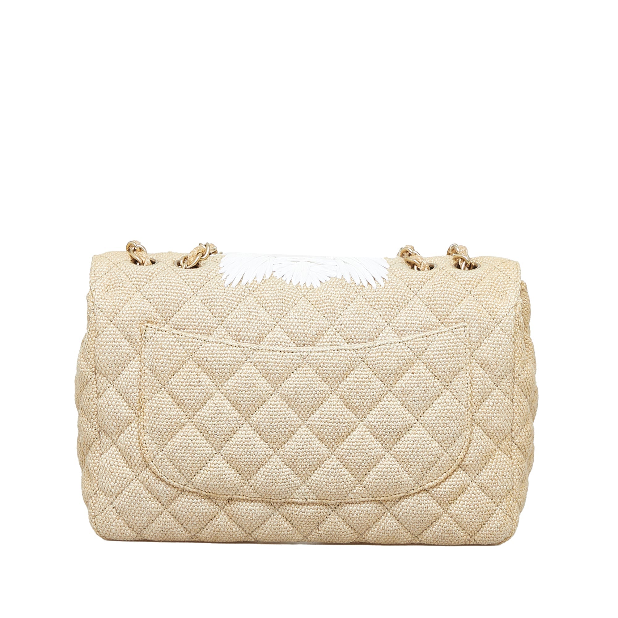 Chanel Coco Flap Bag Jumbo Country Brown Canvas