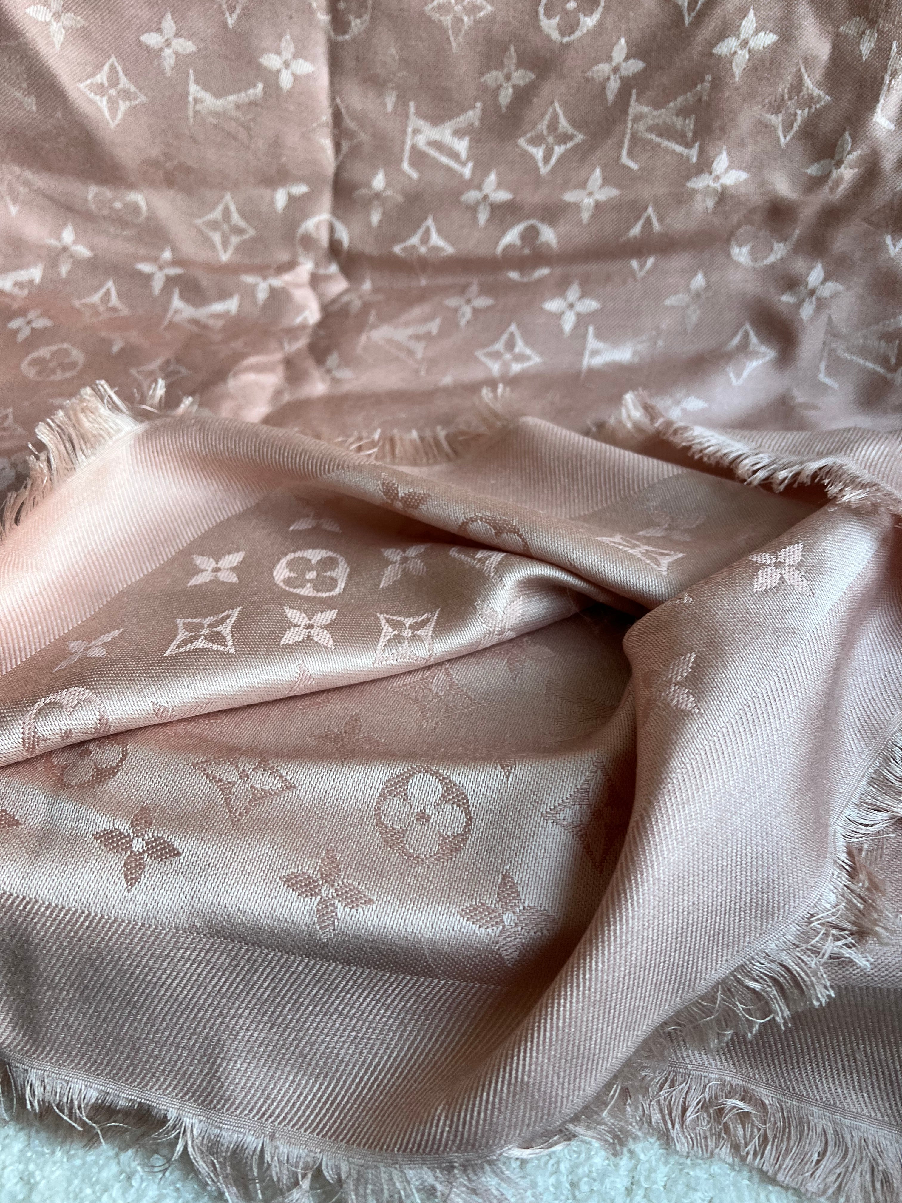 Louis Vuitton Pink Monogram Shawl (RRP £450)