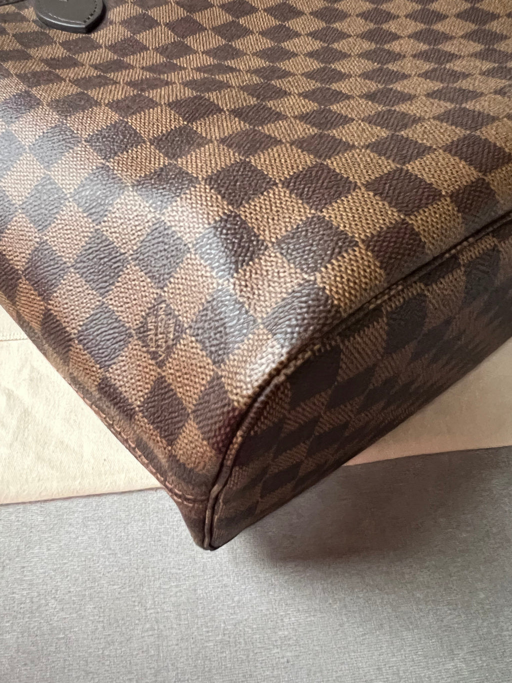 Louis Vuitton Neverfull MM Damier Ebene Rose Ballerine (RRP £1,410)