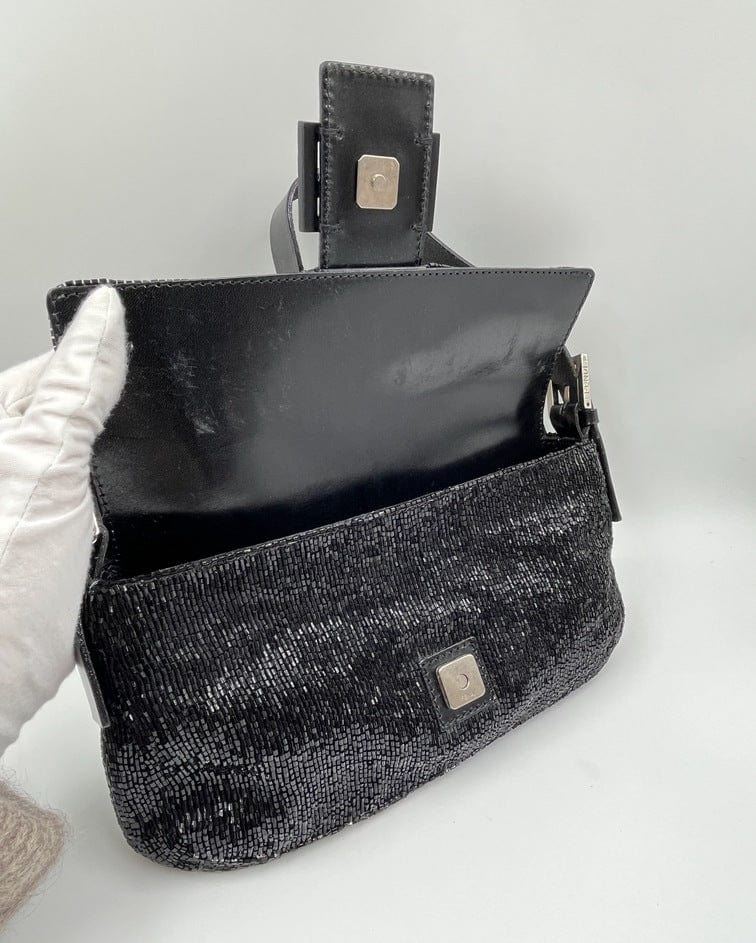 Fendi Sequin Beaded Baguette Bag