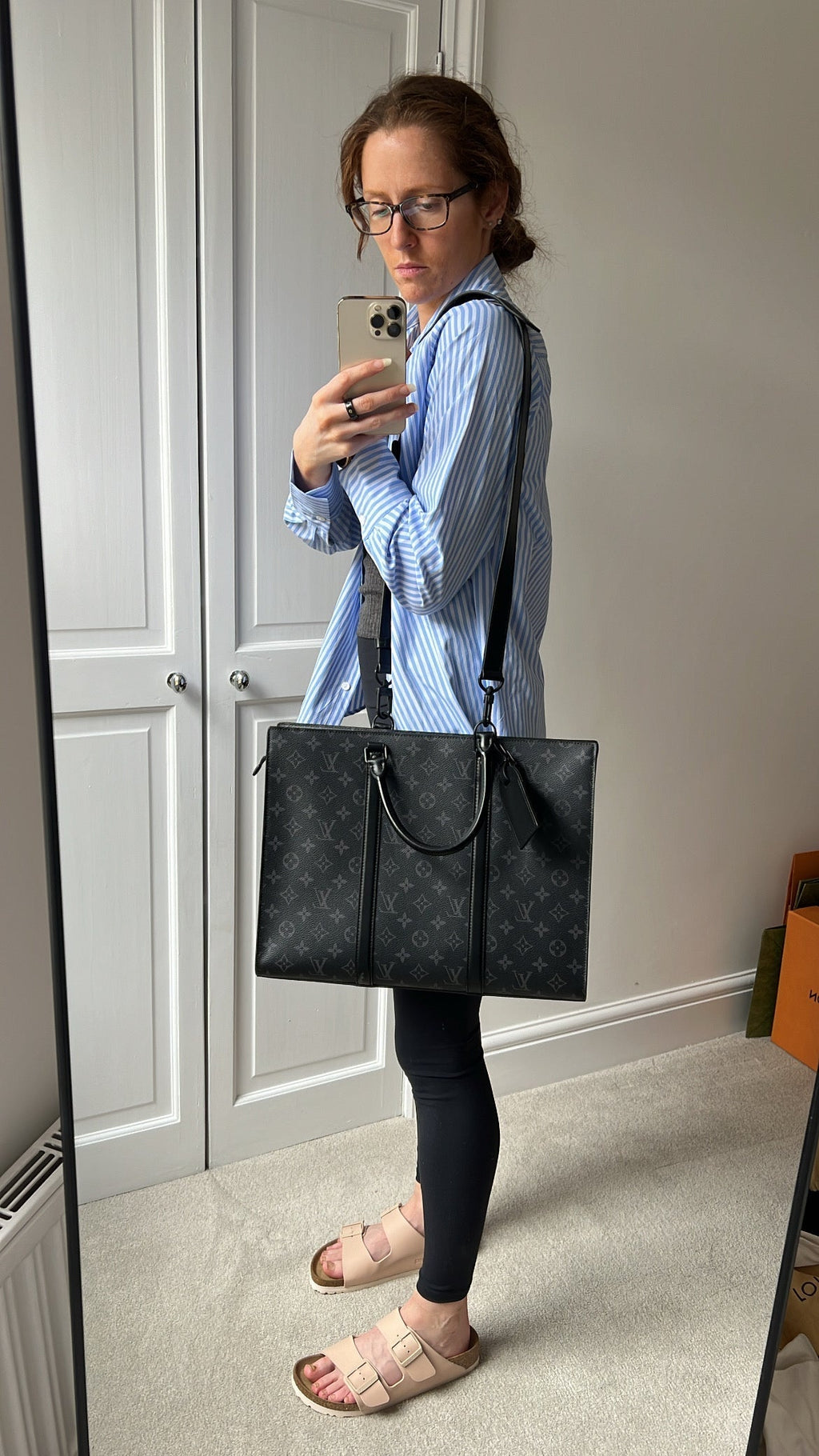 Louis Vuitton Sac Plat Horizontal Zippe Monogram Eclipse (RRP £2060)