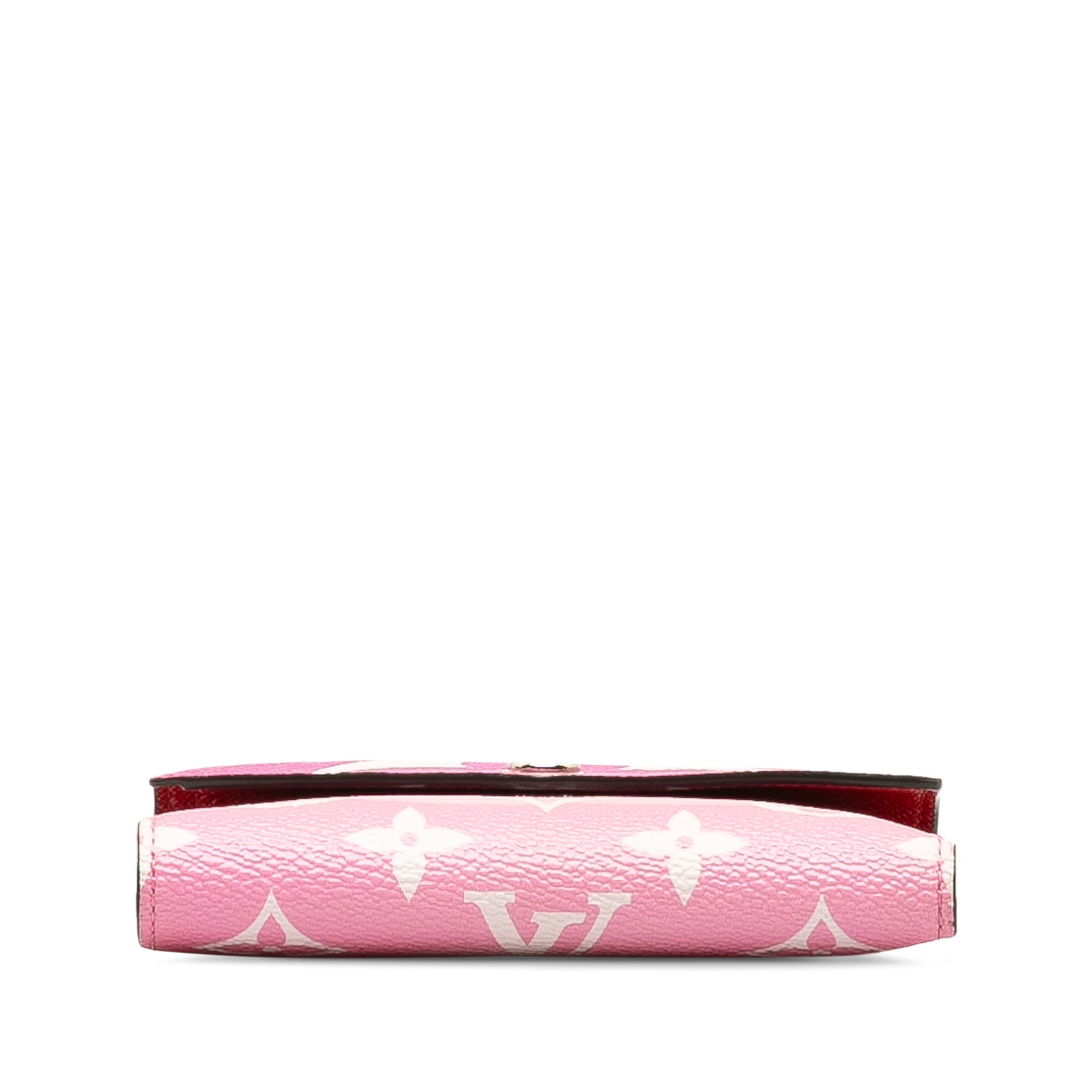Pink Louis Vuitton Monogram Giant Escale Victorine Small Wallets