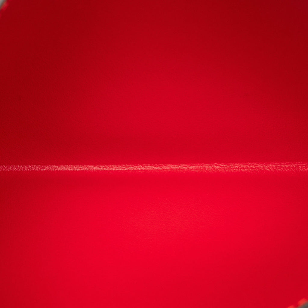 Red Louis Vuitton Monogram Empreinte Pochette Felicie Crossbody Bag