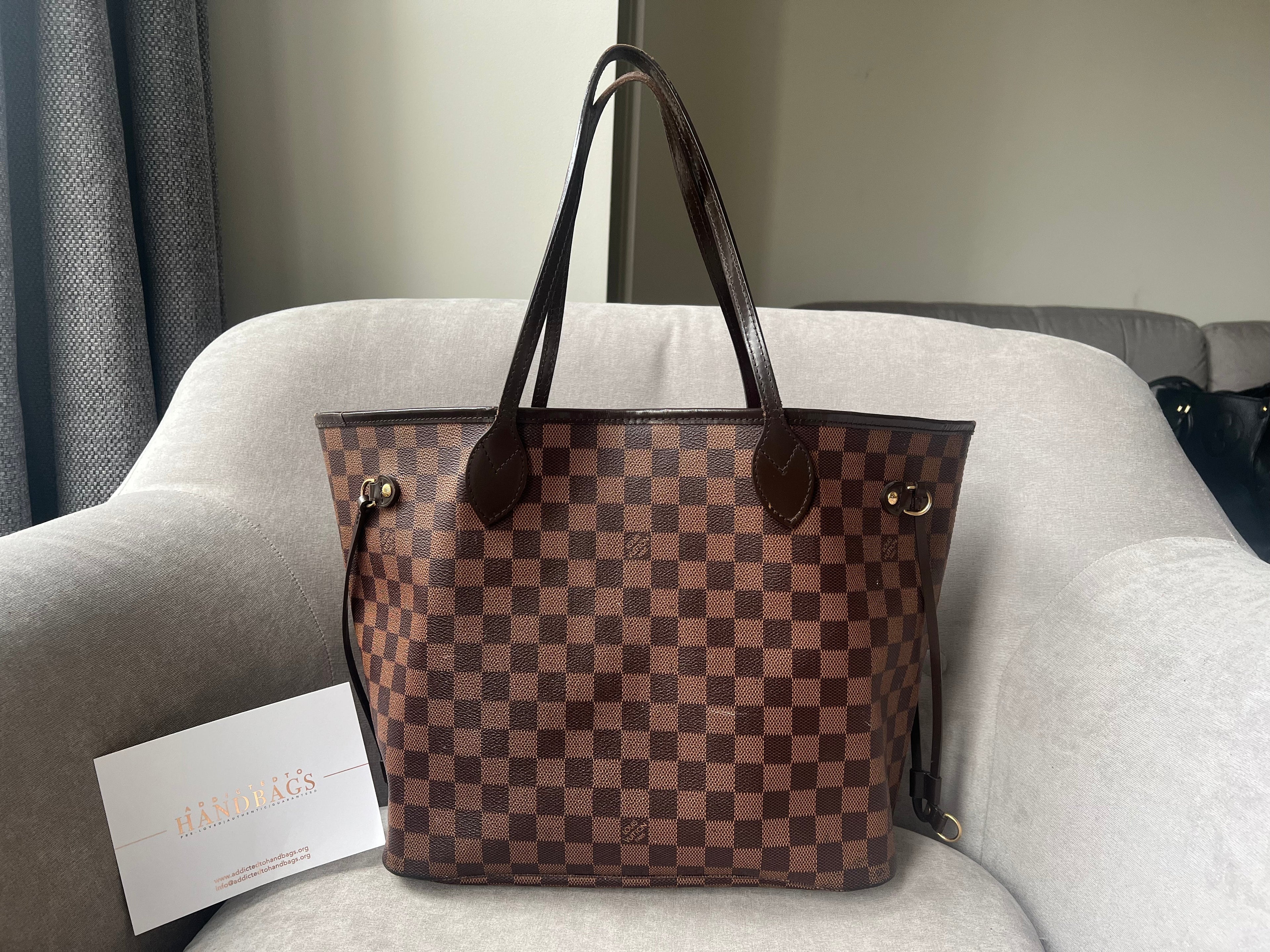 Louis Vuitton Neverfull MM Damier Ebene Cherry Interior (RRP £1,410)