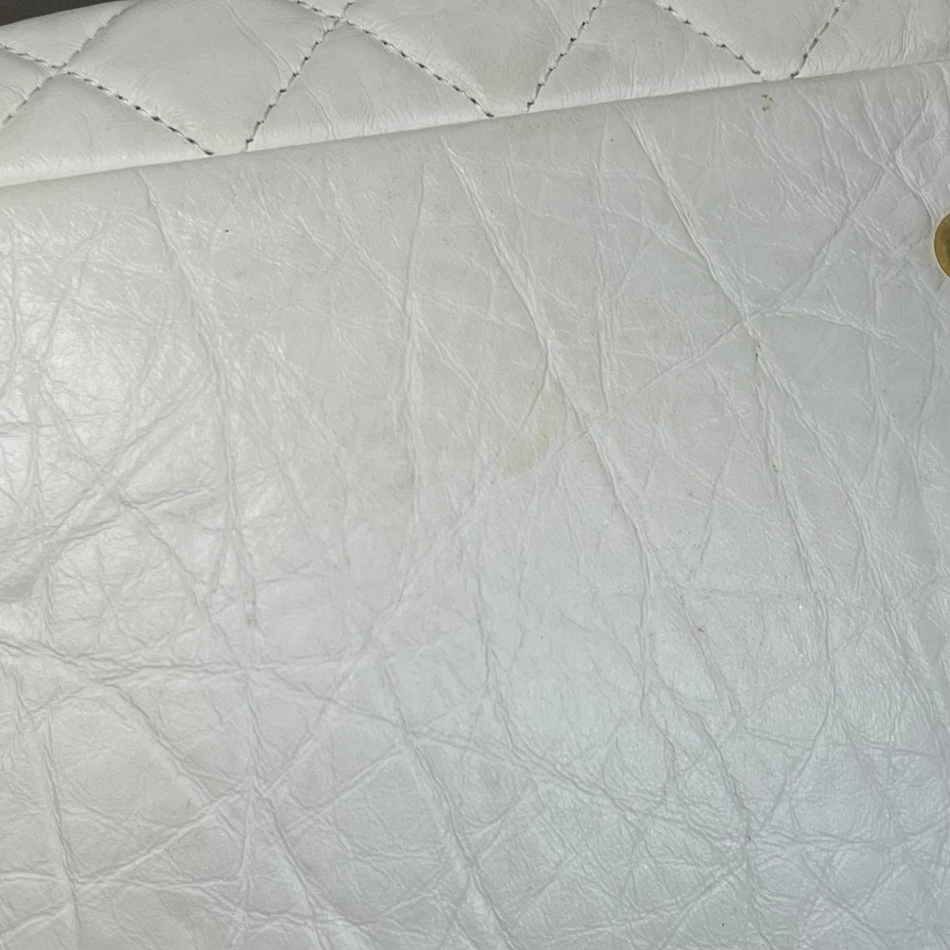 CHANEL Bowling Bag Quilted Aged Calfskin Satchel Bag
