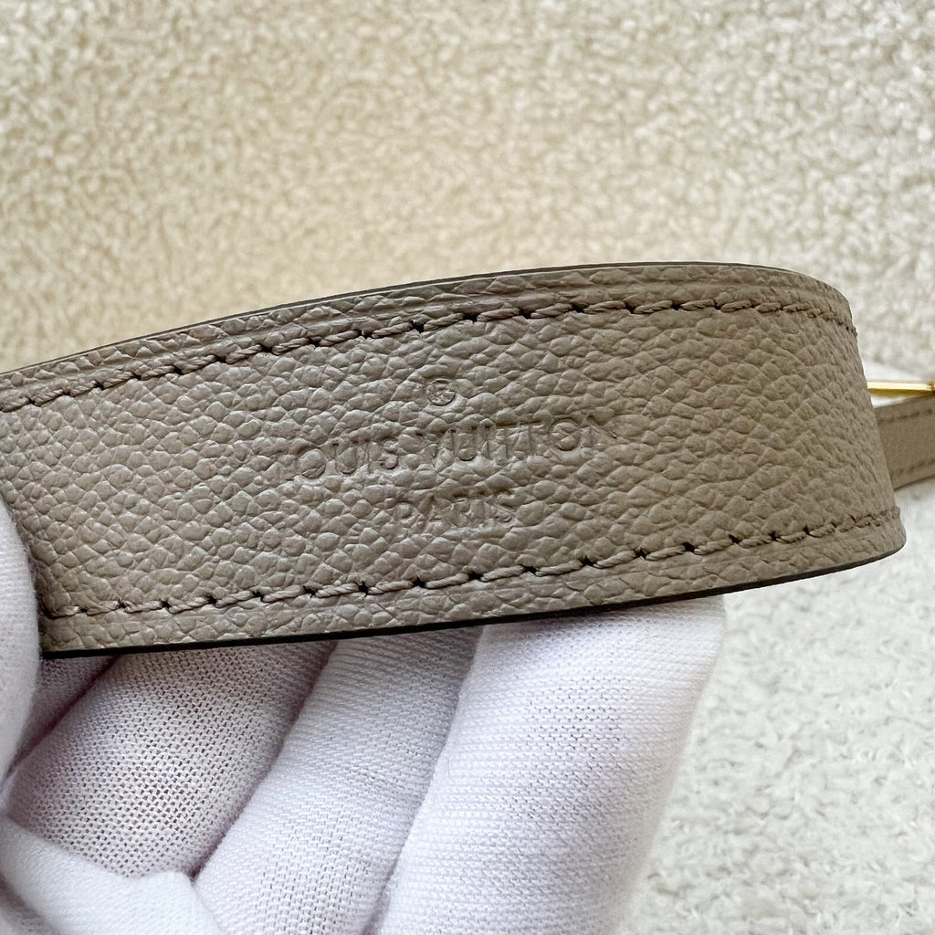 LV Diane PM in Tourterelle (Grey) / Creme Giant Monogram Empreinte Leather and GHW