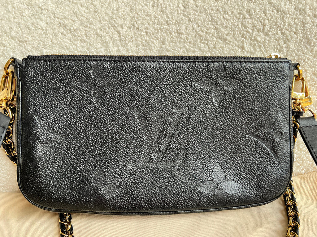 Louis Vuitton Multi Pochette Accessoires Black Empreinte (RRP £2140)