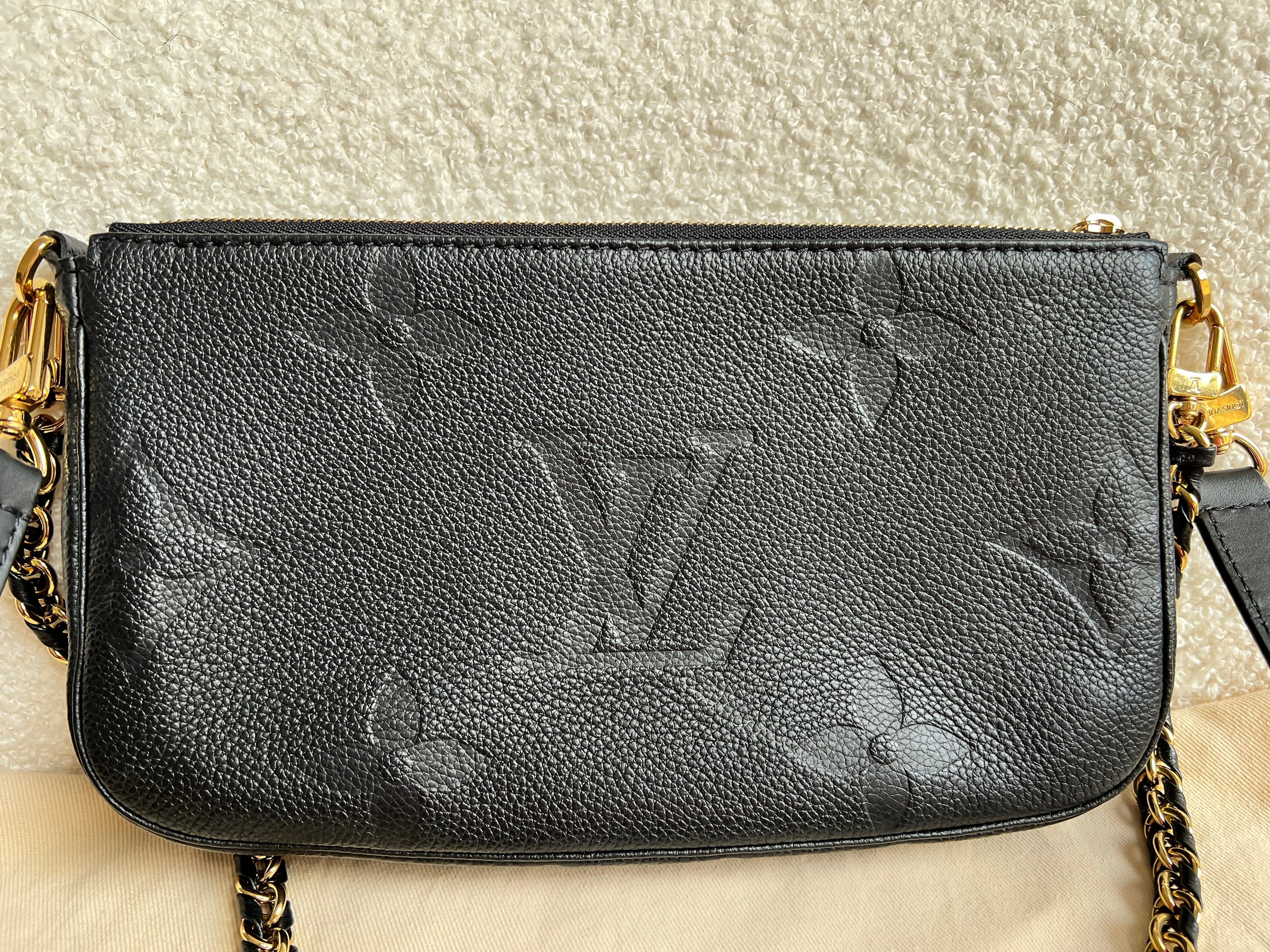 Louis Vuitton Multi Pochette Accessoires Black Empreinte (RRP £2140)