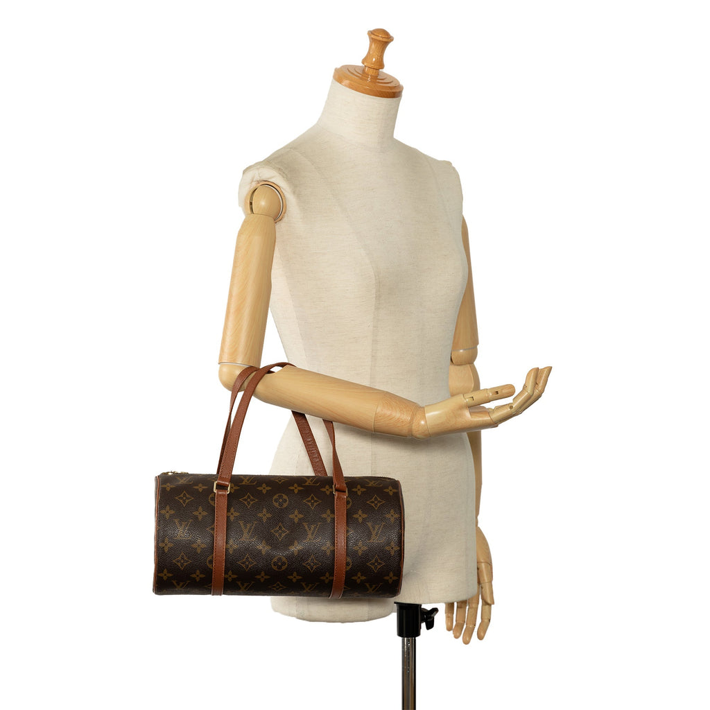 Brown Louis Vuitton Monogram Papillon 30 Handbag