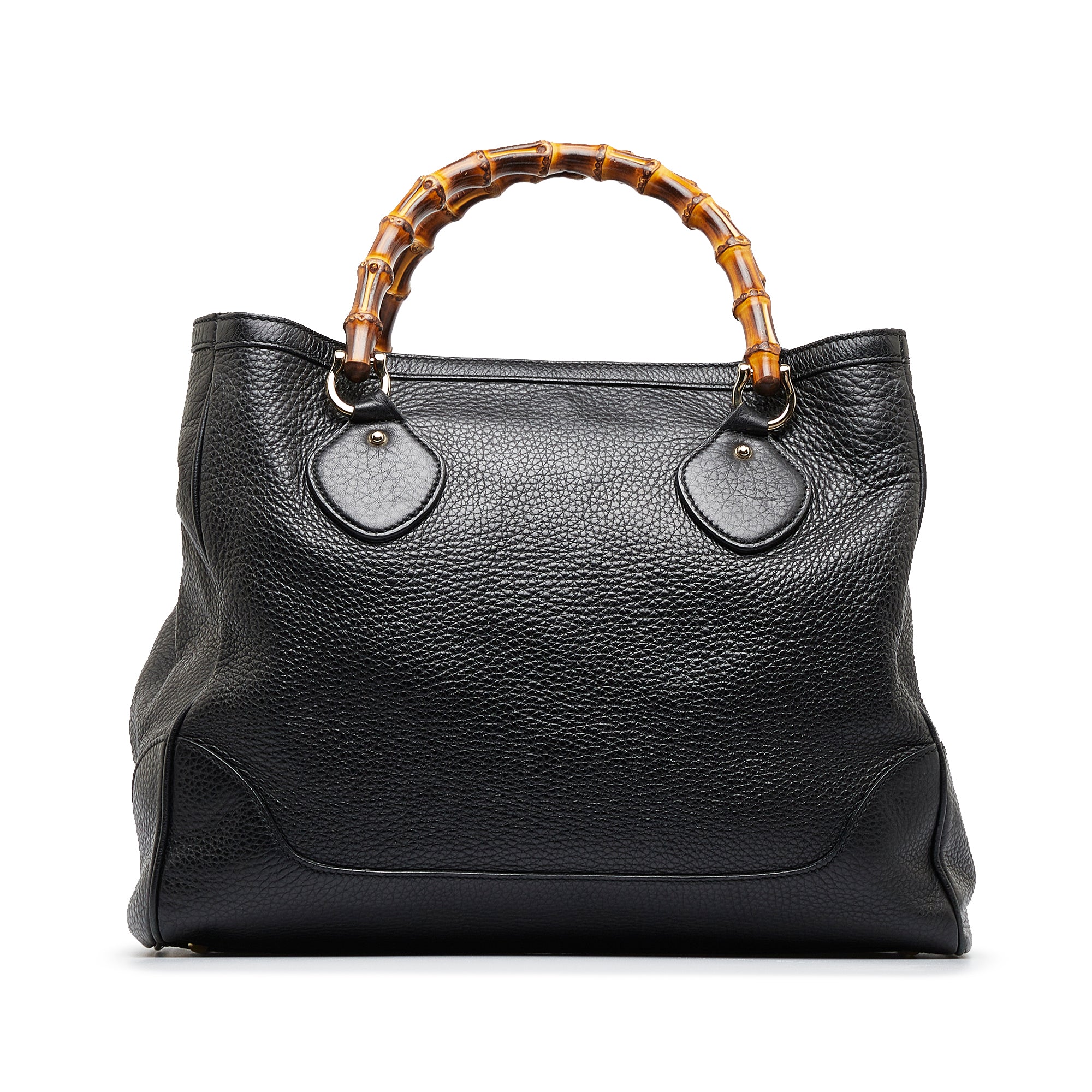 Black Gucci Medium Bamboo Diana Tote