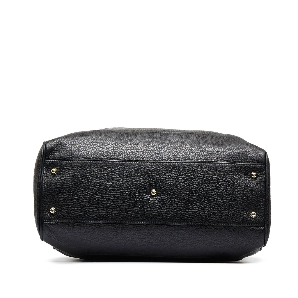 Black Gucci Medium Bamboo Diana Tote