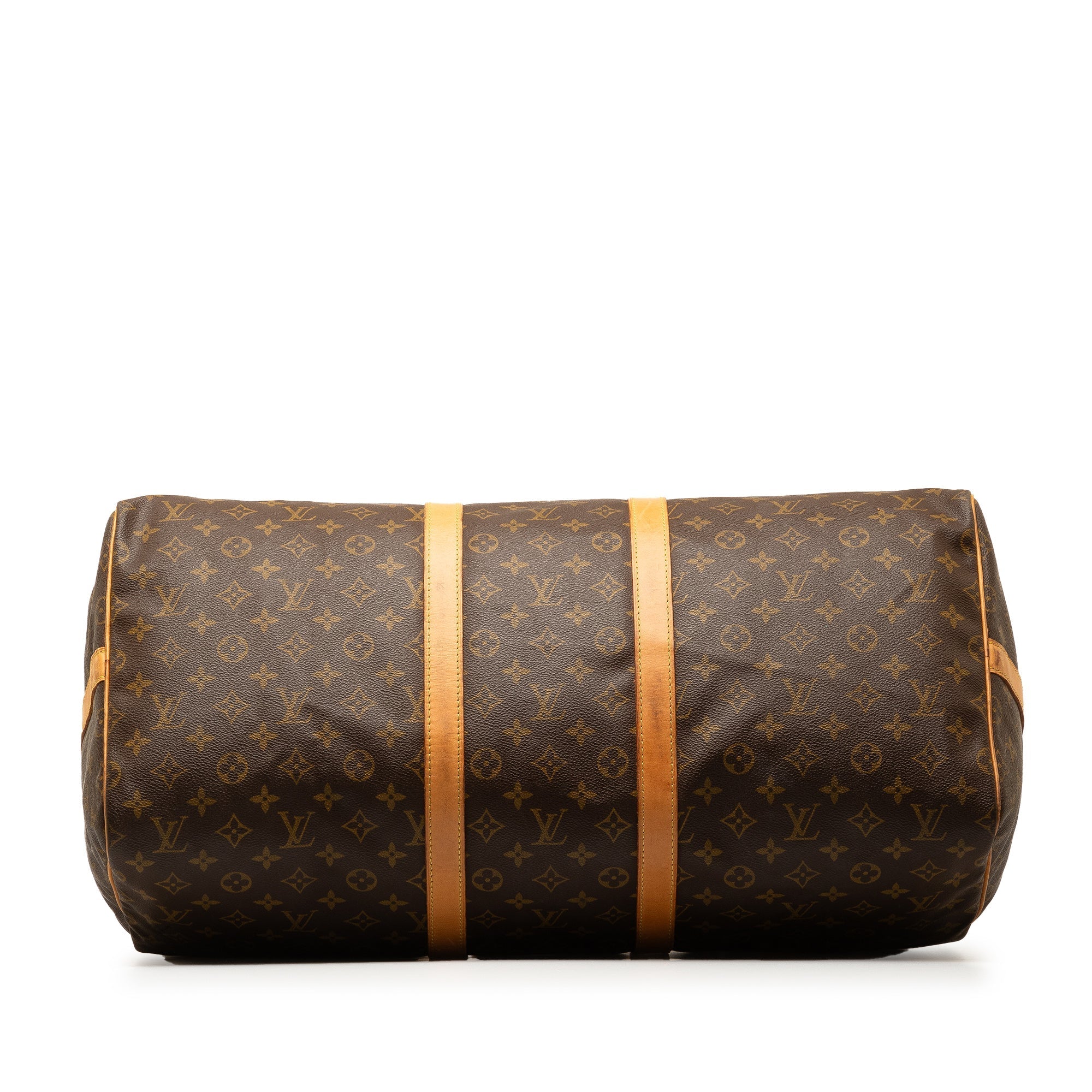 Brown Louis Vuitton Monogram Keepall Bandouliere 55 Travel Bag