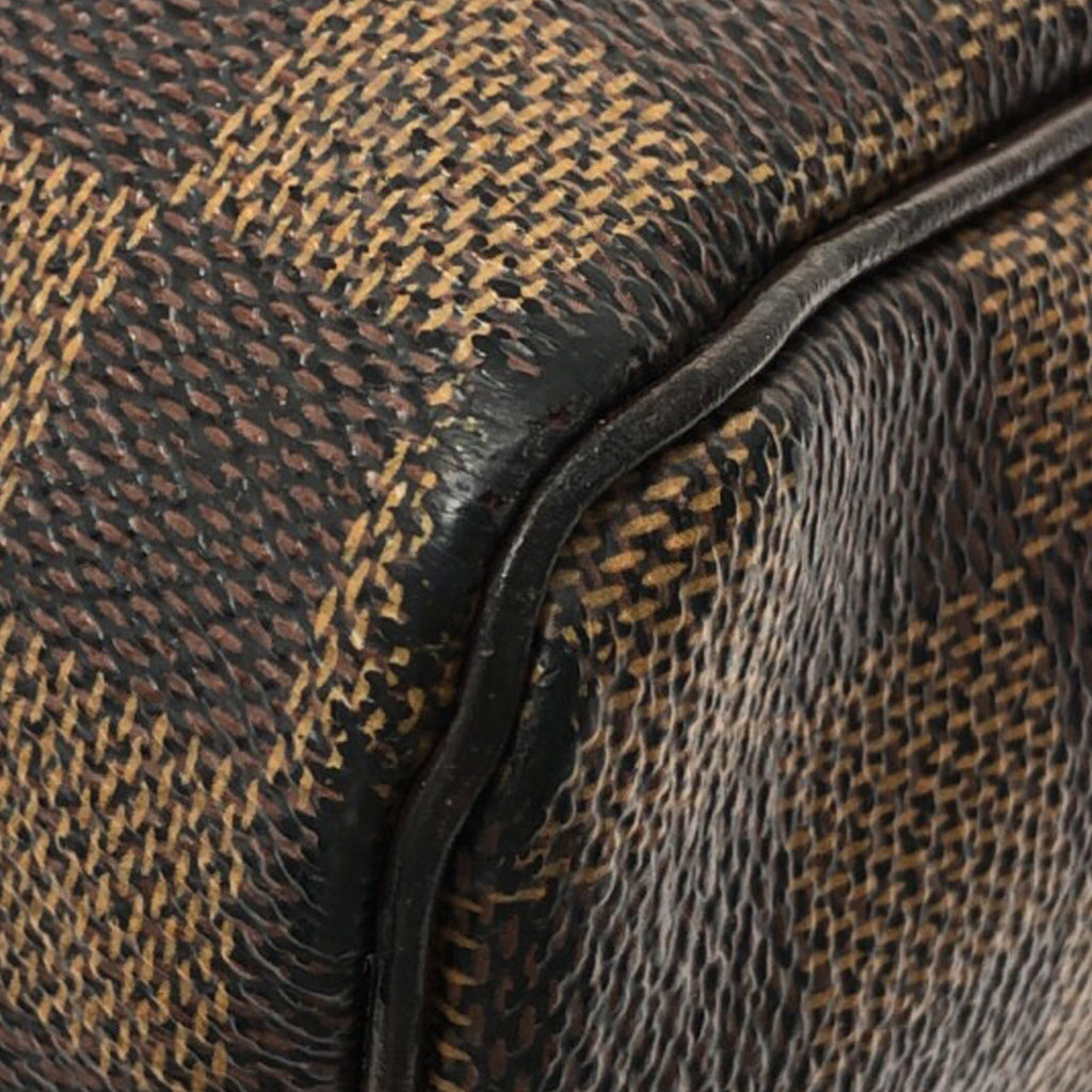 Brown Louis Vuitton Damier Ebene Speedy 25 Boston Bag