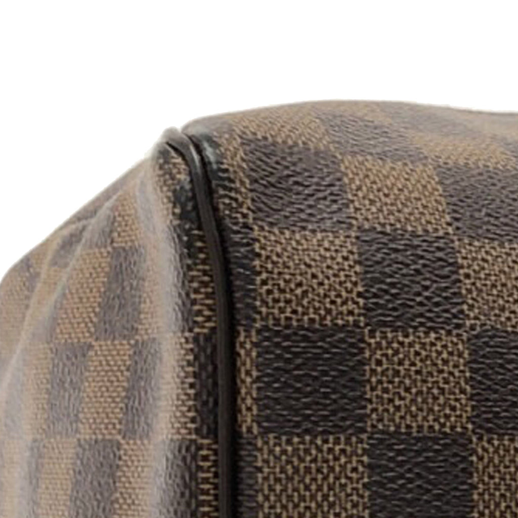 Brown Louis Vuitton Damier Ebene Speedy 25 Boston Bag
