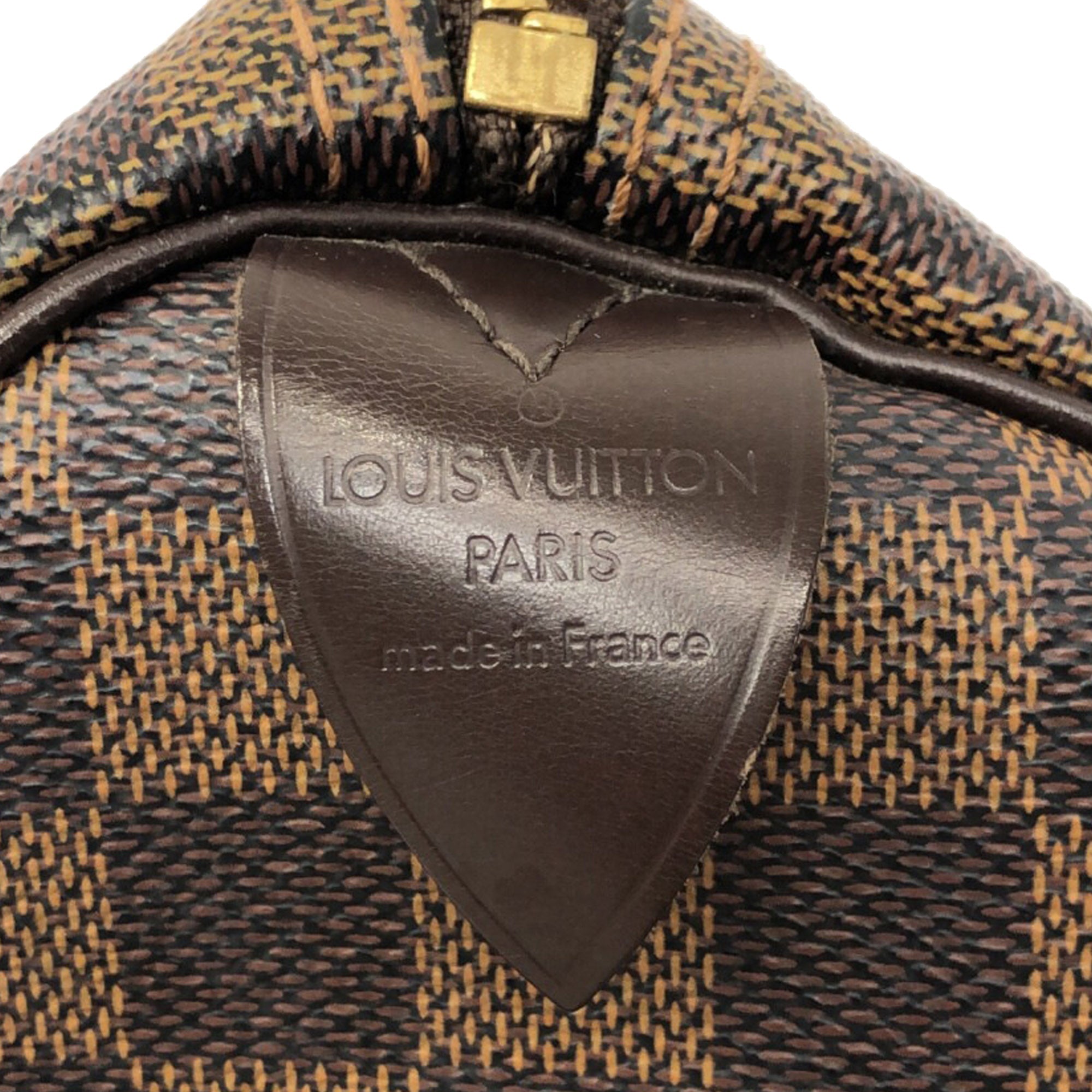 Brown Louis Vuitton Damier Ebene Speedy 25 Boston Bag