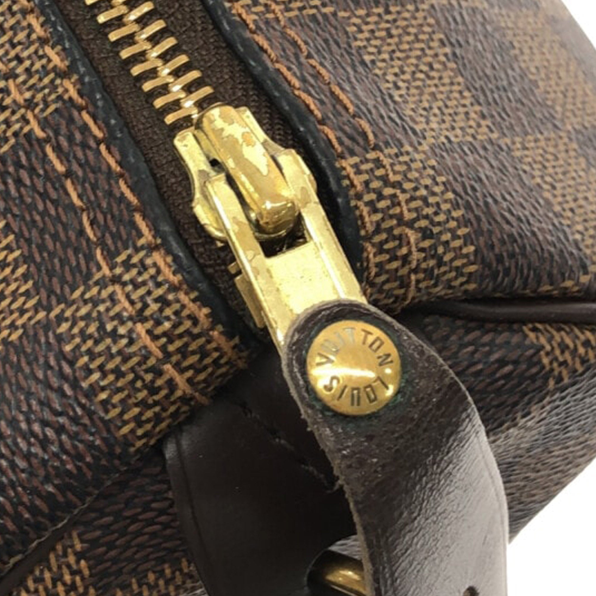 Brown Louis Vuitton Damier Ebene Speedy 25 Boston Bag