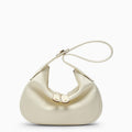 Valentino Garavani Small Go-Hobo Bag In Ivory Leather Women