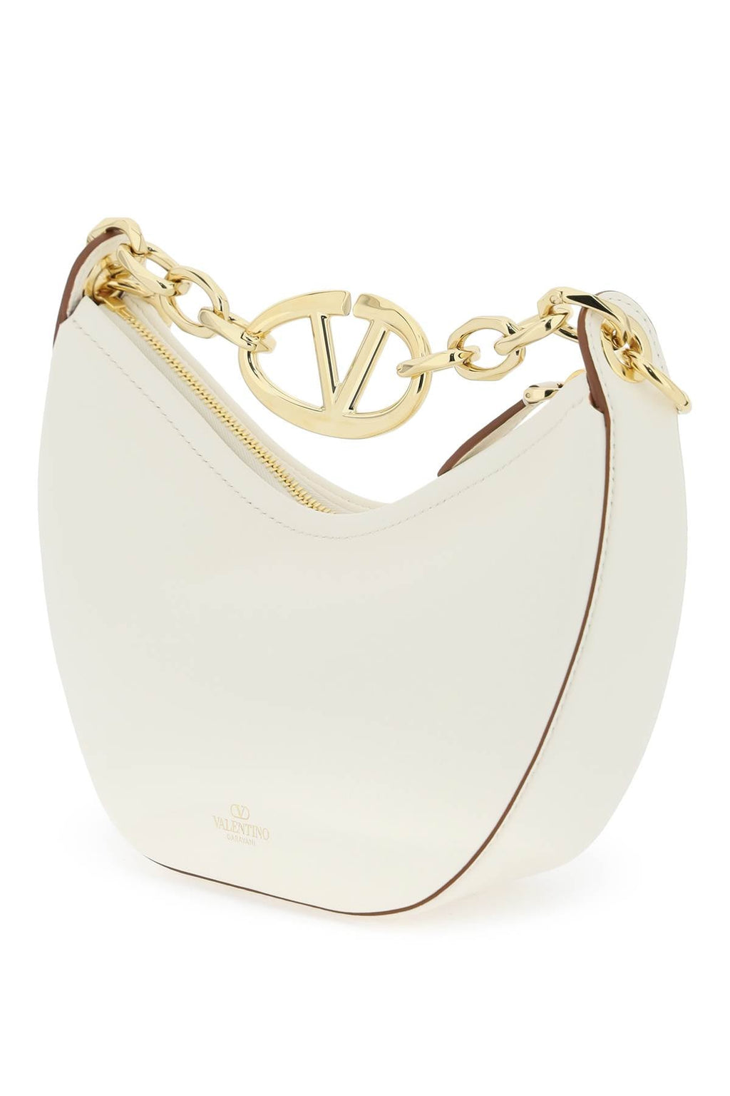 Valentino Garavani Mini Vlogo Moon Bag In Nappa Leather With Chain Women