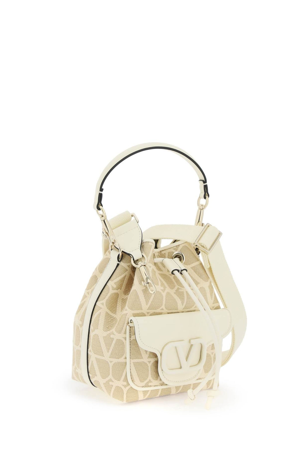 Valentino Garavani LocÃƒÆ’Ã‚Â² Iconographer Toile Bucket Bag Women
