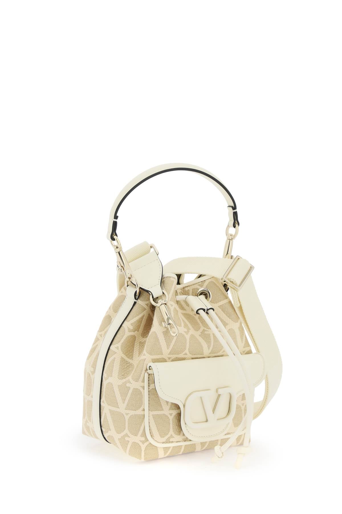 Valentino Garavani LocÃƒÆ’Ã‚Â² Iconographer Toile Bucket Bag Women