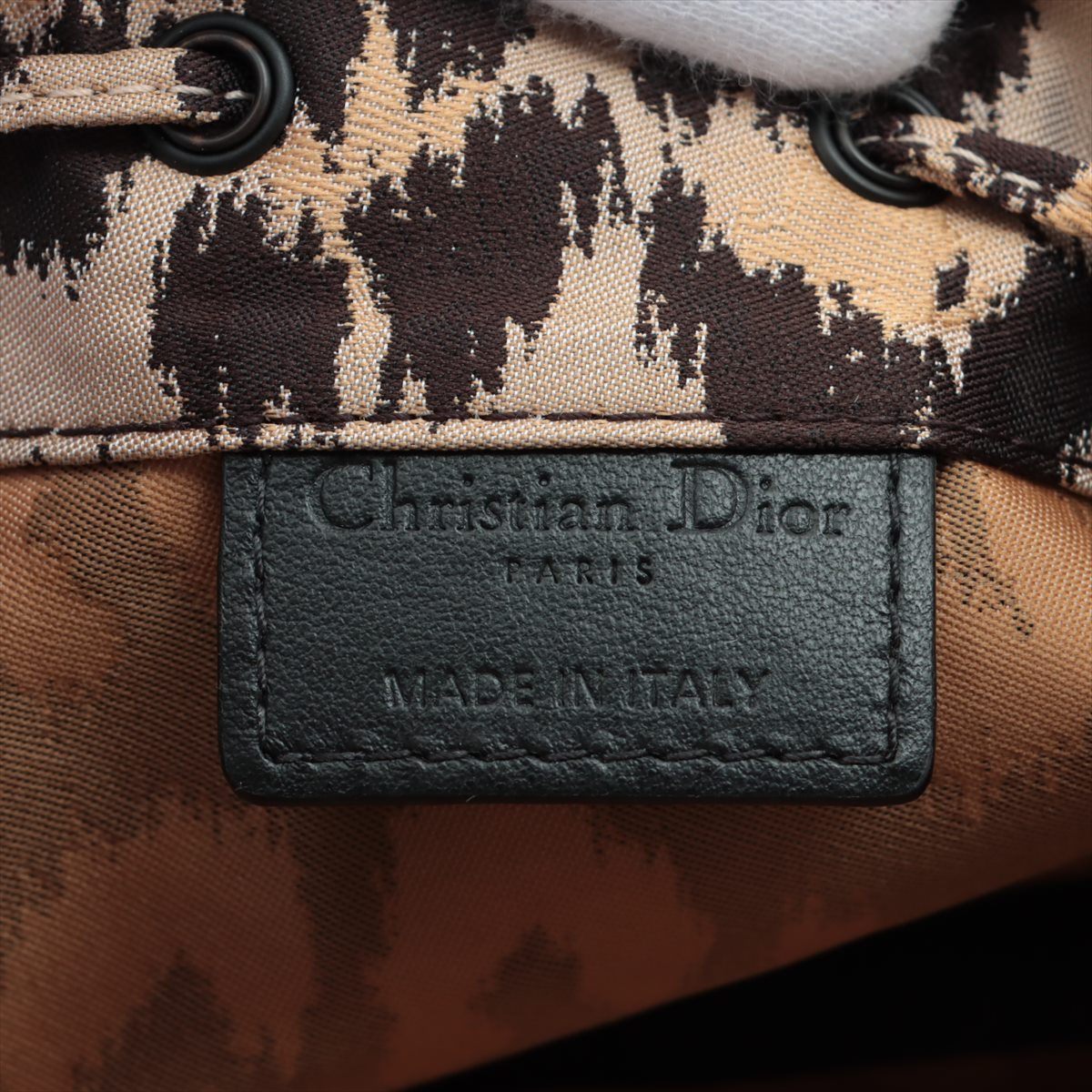 Dior LÃƒÆ’Ã‚Â©opard Nylon Pouch Beige