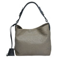 Taupe Fumee Monogram Brode Hobo PM Bag