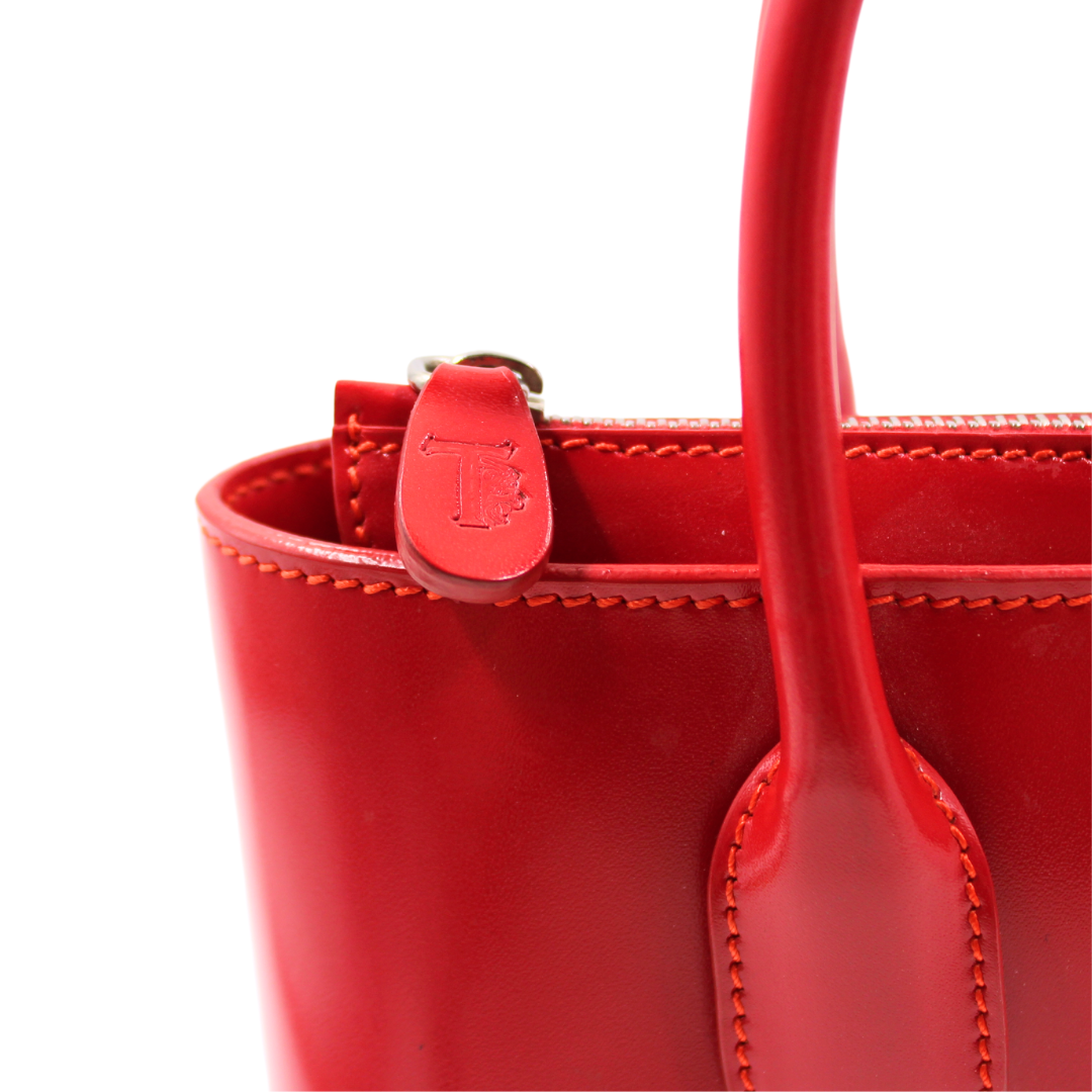 Tods Logo Leather Princess Di-Bag