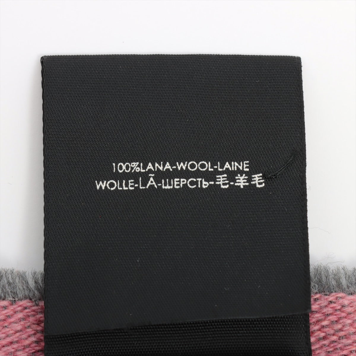 Gucci GG Wool Scarf Pink x Gray