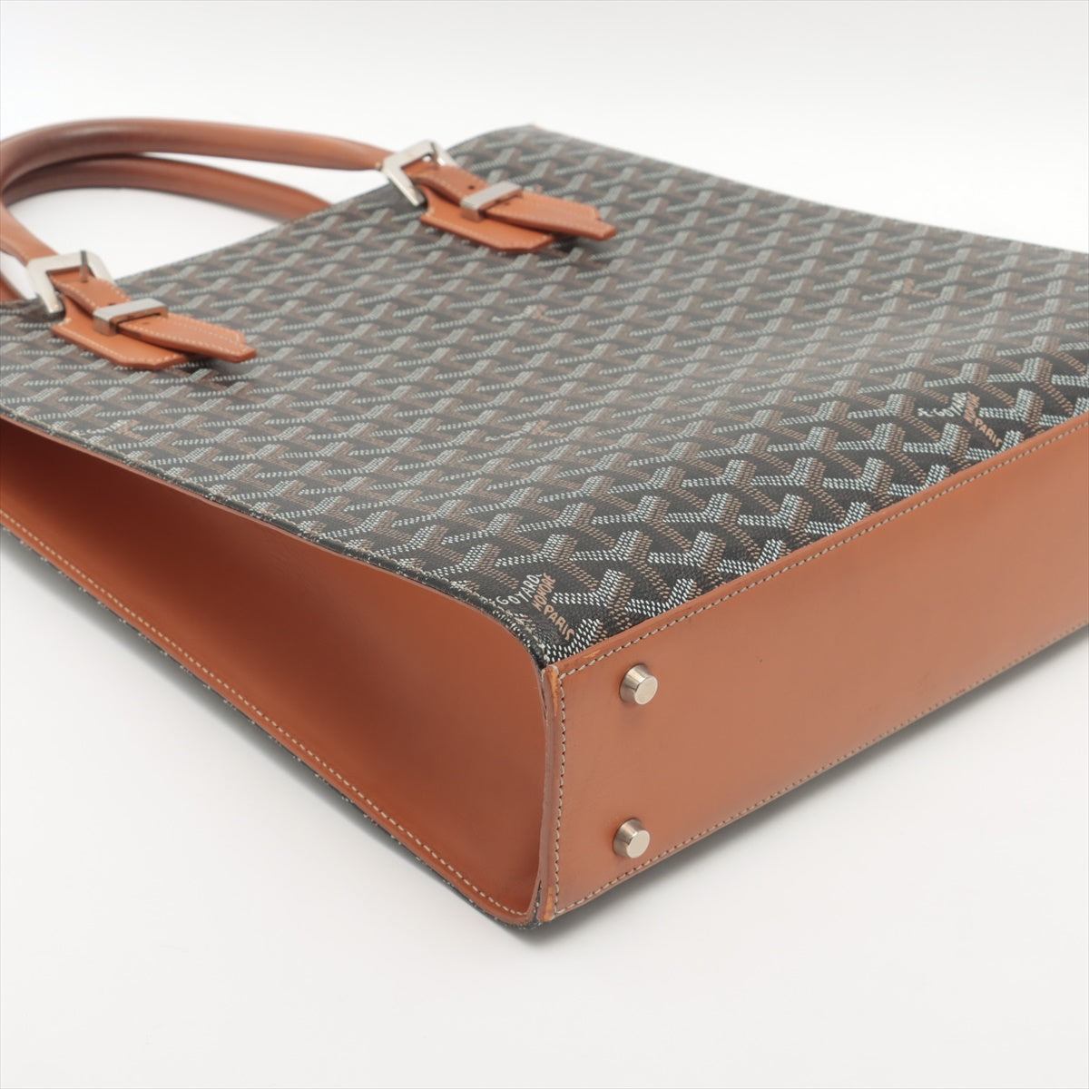 Goyard Goyardine Comores Tote Black x Brown