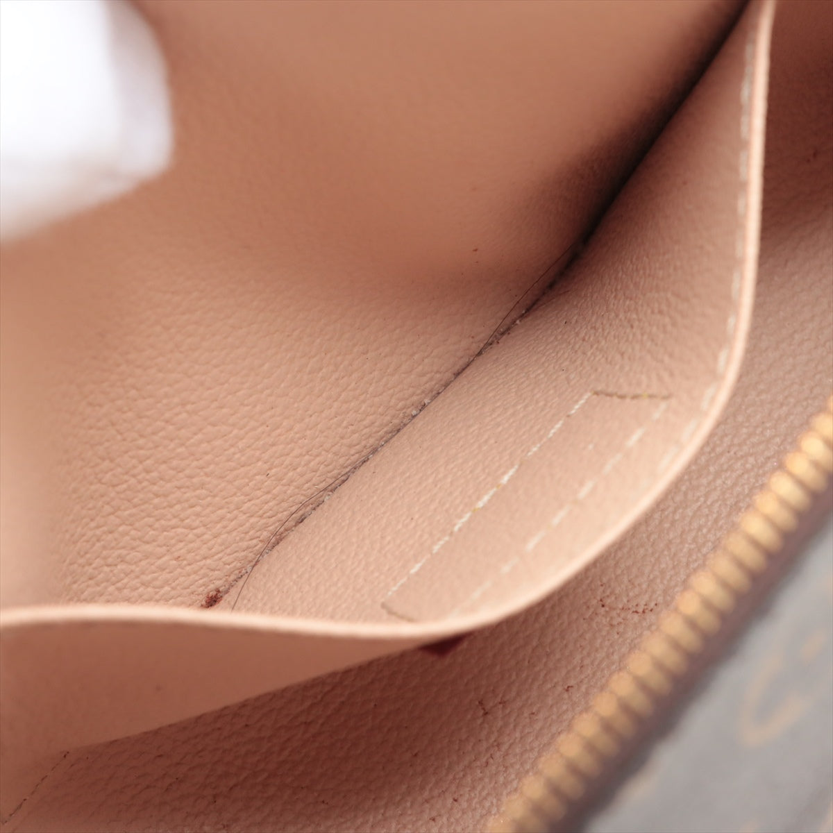 Louis Vuitton Monogram Pochette Cosmetic Brown Pouch