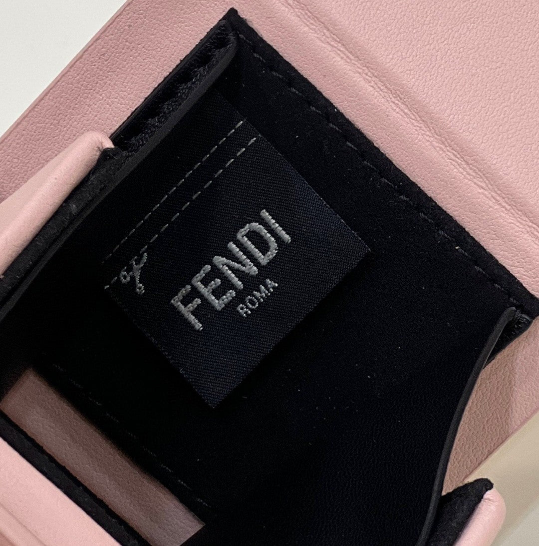FI Logo Box Keychain Pink Charm Bag For Woman 8cm/3in
