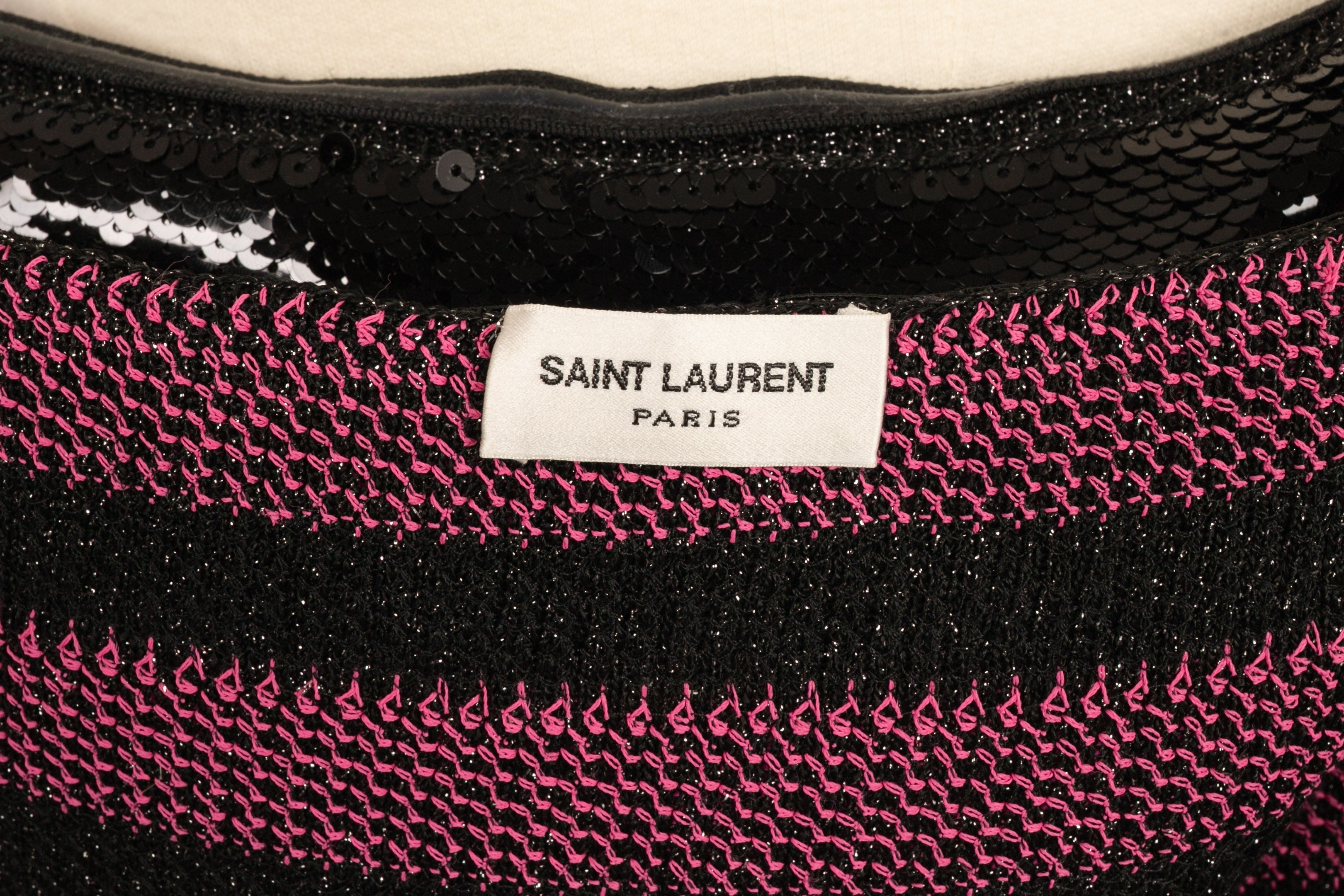Haut bustier ÃƒÆ’Ã‚Â  paillettes Yves Saint Laurent