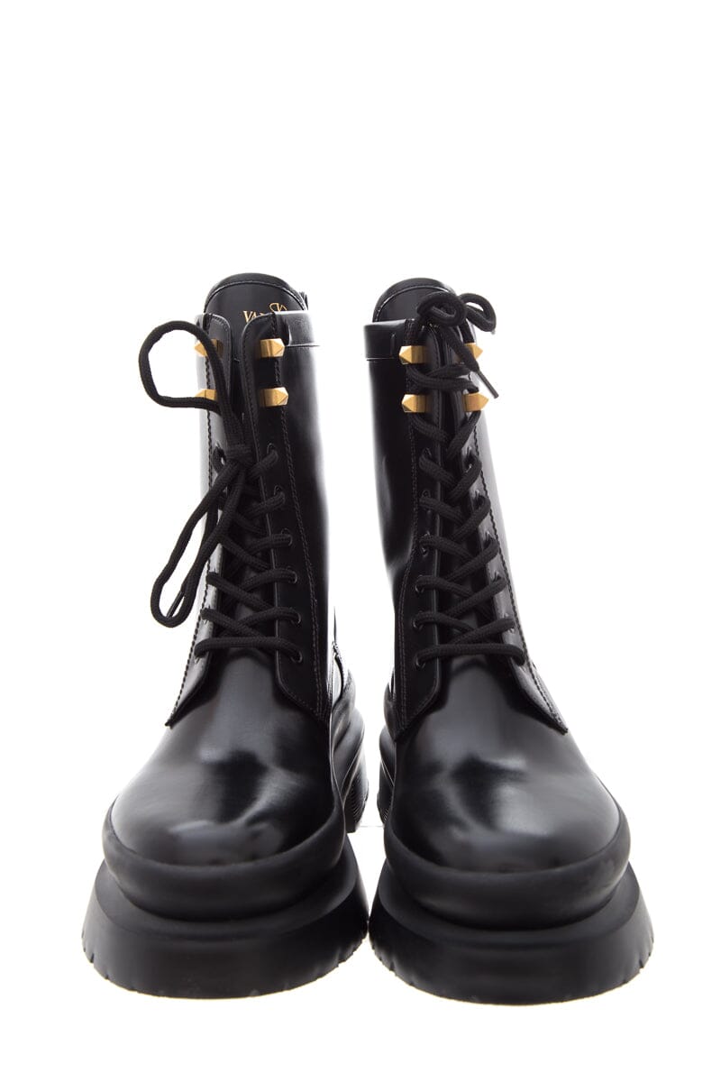 Valentino Black Boots with Rock Studs SZ 40 NWT