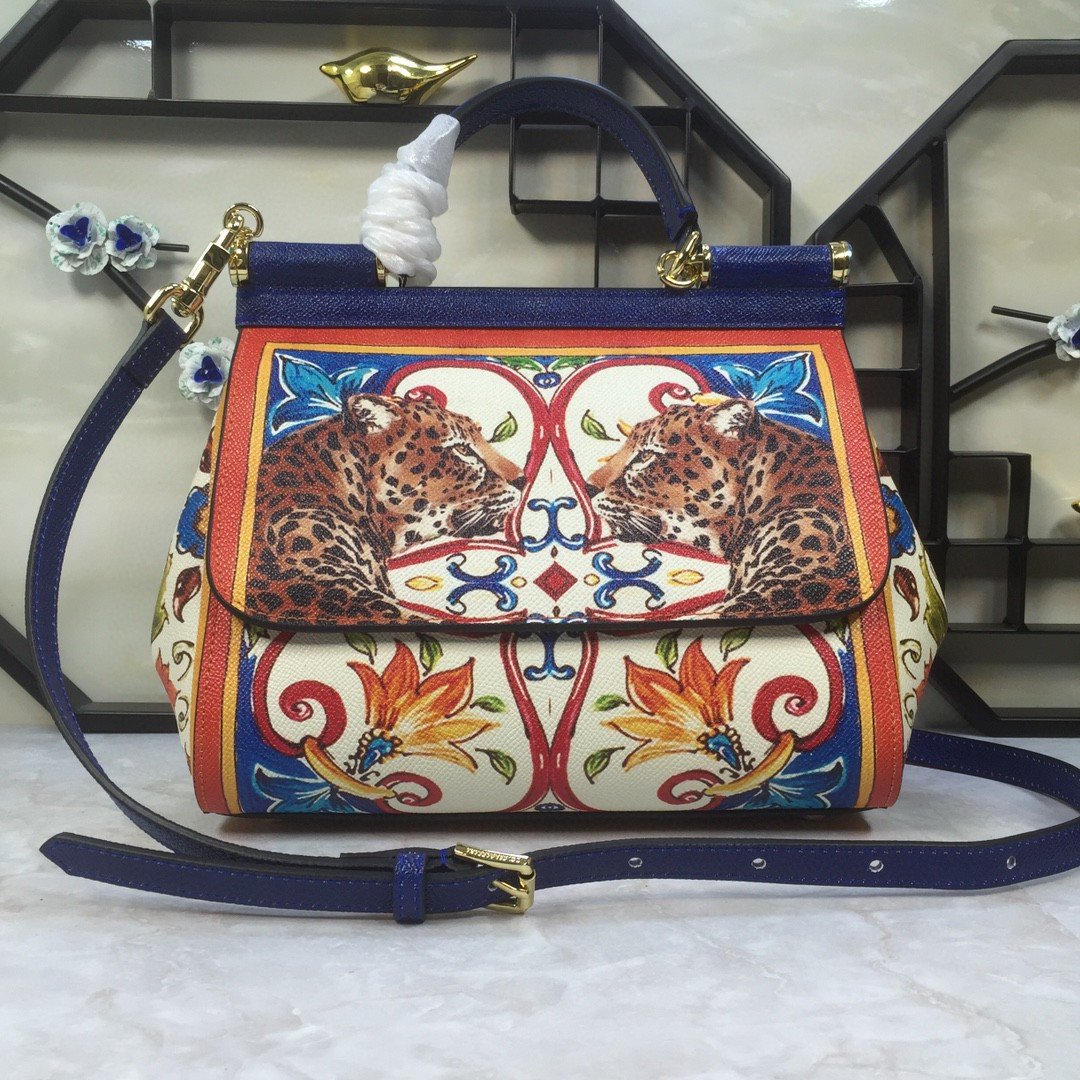 GLAMI 90s Sicily Bag With Logo Print Multicolor For Women 10.2in/26cm GLAMI